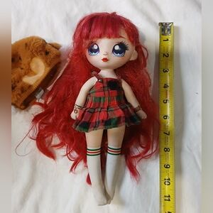 Plaid Dress Red-Haired Doll